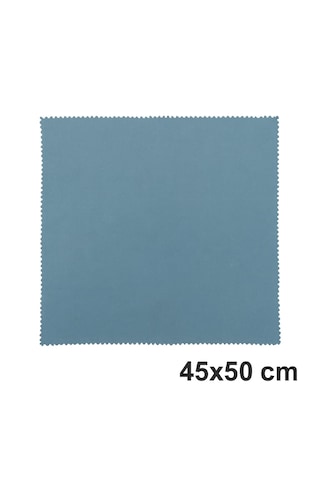 Nobera 45x50 Cam Bezi %100 Mikrofiber, Toz & Tüy Bırakmaz, Mop Uyumlu Bez 1 Adet Açık Gri