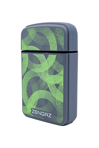 Zengaz Cool Tasarım Jet Alev Çakmak - Neon Pulse Gri