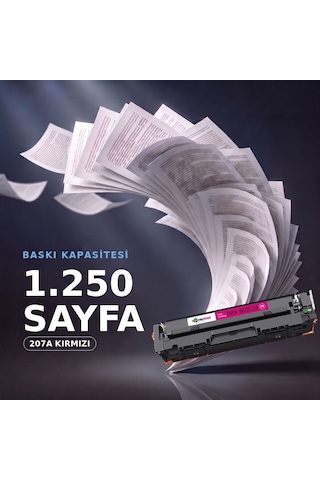 Hp Color Laserjet Pro Mfp M283cdw Uyumlu Toner Çipli W2213a Kırmızı