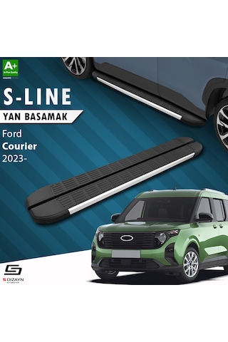 S-dizayn Ford Courier 2 S-line Aluminyum Yan Basamak 183 Cm 2023 Üzeri