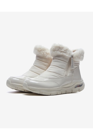 Skechers Arch Fit Smooth - Cool Puff Kadın Beyaz Kar Botu 167252 Wwht Beyaz