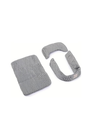 Fochsia Siyah 3 Parça Evcil Hayvan Arabası Yatağı Seti Yastıklı Yastık Yıkanabilir