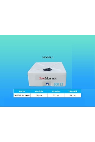 100 Lt Kare Model 2 Su Deposu Tankı Bidonu Karavan