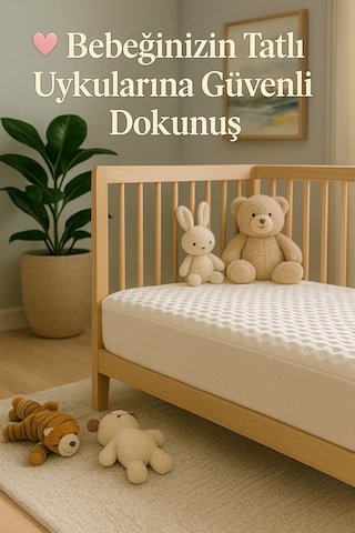 Konfor Opulent Pamuklu Sıvı Geçirmez Ses Yapmayan Yatak Pedi Özellikli Bebek Alezi Beyaz - 800193450 Beyaz Konfor Opulent Pamuklu Sıvı Geçirmez Ses Yapmayan Yatak Pedi Özellikli Bebek Alezi Beyaz - 800193450 Beyaz