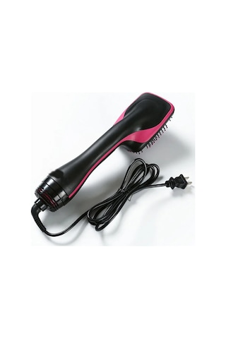 Saç Kurutma Makinesi Tek Adım Elektrikli Sıcak Hava Fırça Seyahat Saç Fırçası Black