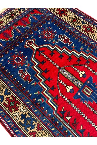 El Dokuma Sıfır Taşpınar Halısı Seccade 110x188 Kök Boya Namazlık