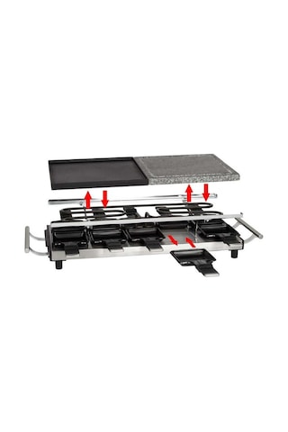 Proficook PC-RG 1144 10'lu Raclette Sıcak Taş