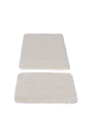 Koza Home Koza Home Segura Peluş Krem Kaydırmaz Taban Banyo Paspası Krem