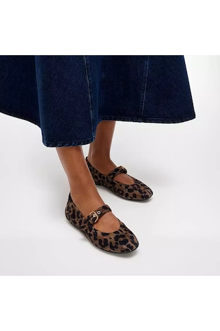 D20 Chocolate Mix Babet Kadın E3l-d20 Fitflop Delıcato Leopard Suede Mary Janes Chocolate Mix D20 Chocolate Mix