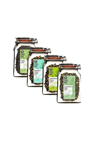 Oze Yeşil Çay Tanışma Seti Nane 125 G + Yeşil 125 G +  Limon 125 G + Yasemin 125 G