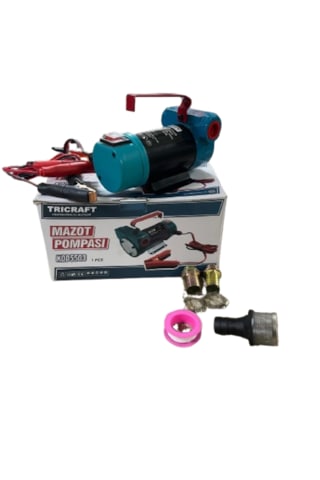 Tricraft 12v Mazot Pompası Akü Krokodilli Dizel Yakıt Transfer