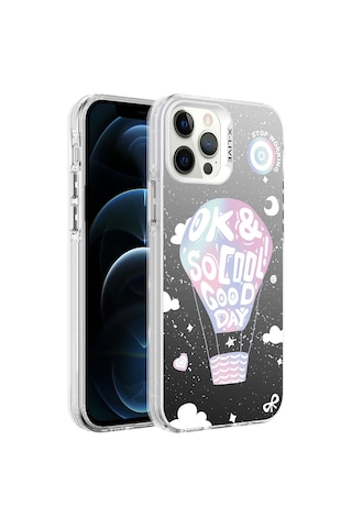 Apple Uyumlu iPhone 12 Pro Max Kılıf Desenli Zore Silver Sert Kılıf
