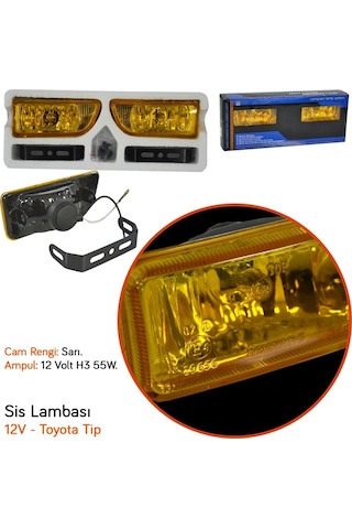 Carub 12V Sis Lambası Toyota Uyumlu Tip Sarı BR3009302 (Emark Belgeli)