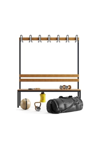 Ayakkabılıksız 4 Ayaklı Çift Taraflı Bank, 14 Kanca, 150x85x170 Cm, Spor Bankı