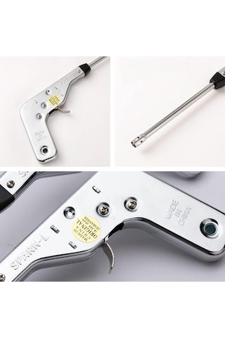 Youmex Tam Metal Akülü Olmayan 14.5 İnçli Pulslı Alıcı, Mutfak, Kamp Ve Barbekü İçin Hızlı Ateşleme Aleti Çok Renkli