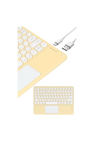 Bay Touchpad Uyumlu Bluetooth Klavye Slim Kablosuz Wifi Q Klavye Najmaddin 23631858