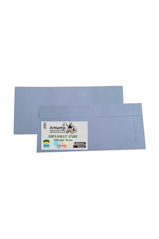 Diplomat Zarf 10.5x24 Cm Beyaz 90 Gr Silikonlu 250'li 1 Paket Art