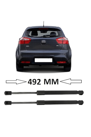 Kia Rio 3 Hb 2011-2016 Uyumlu Sağ + Sol Takım Bagaj Amortisörü 2 Adet 492mm 817701w200 Bagaj Amortisörü