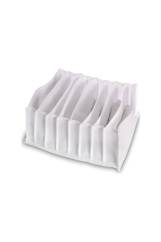 Serstil 4 Adet - Xlarge 8 Gözlü Çekmece Içi Düzenleyici Organizer 31 X 36 X 12 beyaz