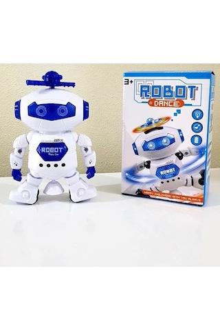 Oyuncak Pilli Robot.ışıklı. Sesli. Hareketli Lazer Işıklı Robot.