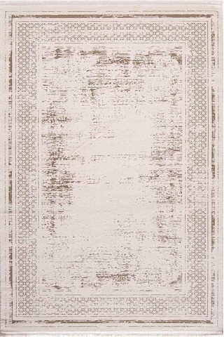 Çam Halı Lizbon 4503 Vizon Enti Halı Modern Eskitme Desenli Makine Halısı