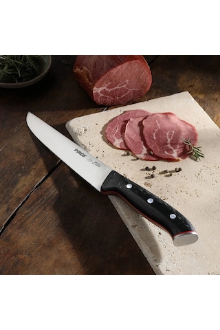 32103 Elite Kurban, Kasap Bıçağı 19 Cm - Kahverengi Perçinli