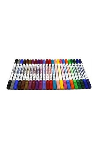 Fibracolor Bıpunta Çift Uçlu Keçeli Kalem 24 Renk
