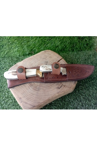Tctknives El Yapımı Av Kamp Bıçak Kahverengi