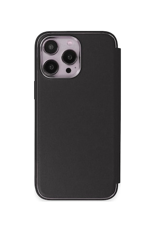 Apple iPhone Uyumlu- 13 Pro Max Kılıf Dolpin Kapaklı - Siyah