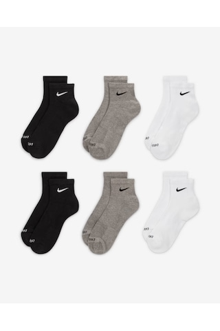 Nike Sx6899-965 Everyday Plus Destekli Bilek Antrenman Çorapları 6 Çift Karışık