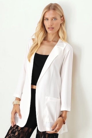 Armonika Kadın Krem Cepli Oversize Ceket Arm-26k001005