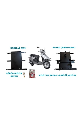 Honda Spacy Ve Alpha Kızaklı Kurye Paket Çanta Demiri