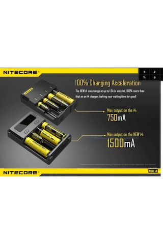 Nitecore İ4 Pil Şarj Cihazı