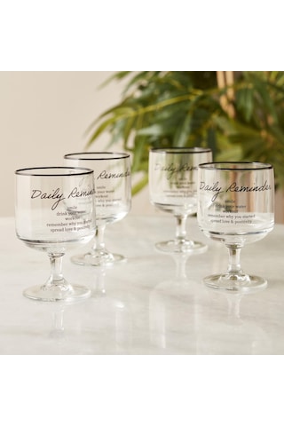 Bella Maison Daily Reminder 4'lü Cup Set 300 CC