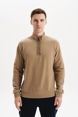 AR-MA Arma Erkek Regular Fit Yarım Fermuar Dik Yaka Sweatshirt Selanik Örme %65 Pamuk %35 Polyester K30554698102 Gri