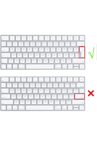 Magic Keyboard 2 Uyumlu Klavye Koruyucu Türkçe Baskı Model A1644 Şeffaf