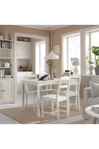 Ikea Hauga Mutfak Masası, Beyaz, 118x74 Cm