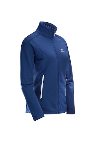 Salomon Discovery Lt Fz W Fermuarlı Kadın Outdoor Koşu Ceket L403 Mavi Mavi