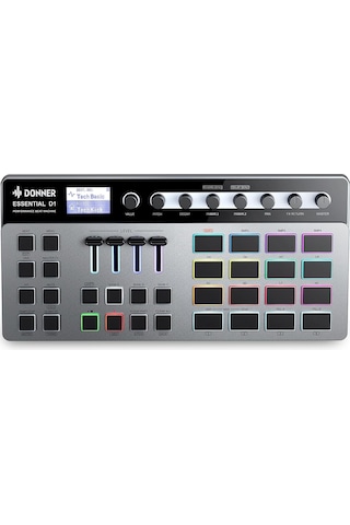 Donner Essential D1 Performance Beat Machine, Step Sequencer&amp Finger Drum Machine