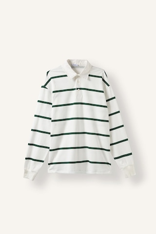 Defacto %100 Pamuk Relax Fit Çizgili Polo Yaka Uzun Kol Sweatshirt H5038ax26augn149 Yeşil-gn149