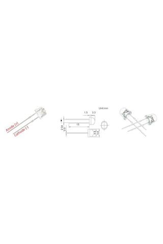 12v 4,8mm Şeffaf Mantar Led 0,22mm²20 Cm Kablolu Beyaz 5adet