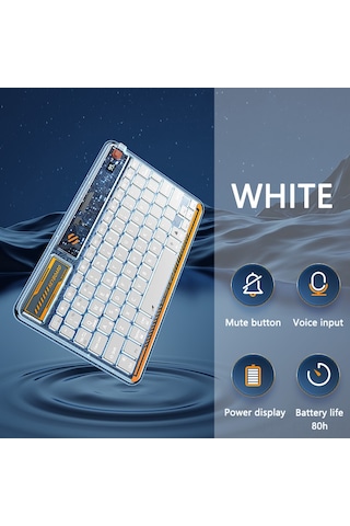 Xindoker "mini Bluetooth Klavye - Rainbow Aydınlatmalı, Çoklu Cihaz Uyumlu, Taşınabilir Ve Kablosuz"