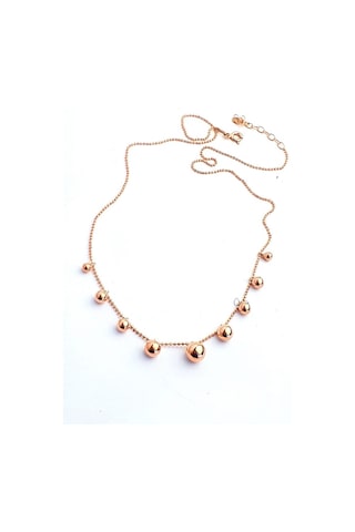 925 Ayar Gümüş Rose Trend Kolye