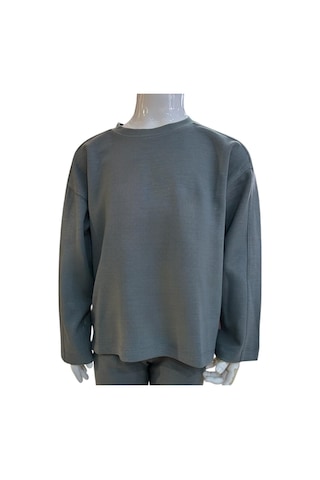 Benetton Kız Çocuk Mavi-antrasit Benetton Tshirt Antrasit