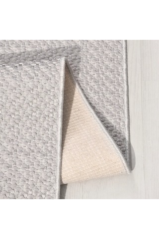 Vaha Gri Modern Oturma Odası Mutfak Robot Süpürge Uyumlu Kolay Temizlenebilir Polyester Pamuk Halı