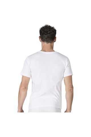 Özkan 0116 3'ü Paket Erkek Ribana Esnek Rahat Kapalı Yaka Yarım Kol Atlet Fanila 001