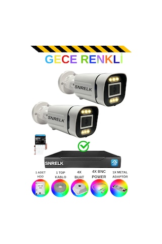 Snrelk Sencrom Hama 1080p Gece Renkli Full Hd 320 Gb Su Geçirmez Güvenlik Kamerası