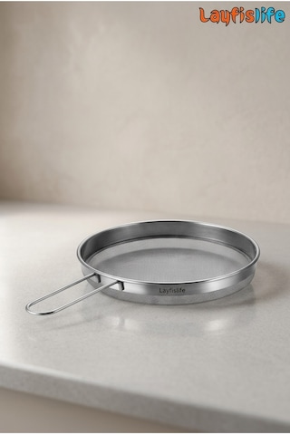 Silver 304 Paslanmaz Çelik Çap 12,5 Cm, Saplı İnce Elek Süzgeç Diğer