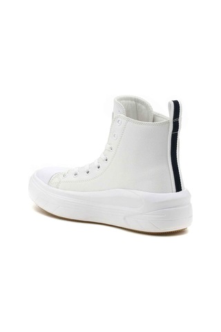 U.S. Polo Assn. Clementine Beyaz Kadın Kalın Taban Spor Ayakkabı-Beyaz-36 Beyaz