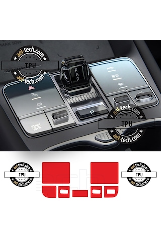 Byd Sealion 7 Uyumlu Vites Etrafı Piano Black Tpu Koruyucu 7li Se